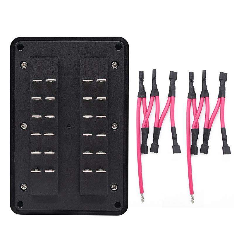 One In And One Out 12-Way Fuse Box LED Indicator With Sticker(ZH-1704B2)