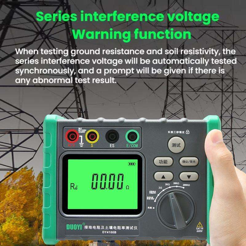 DUOYI Digital Ground Resistance Meter Tester, Model: DY4100B