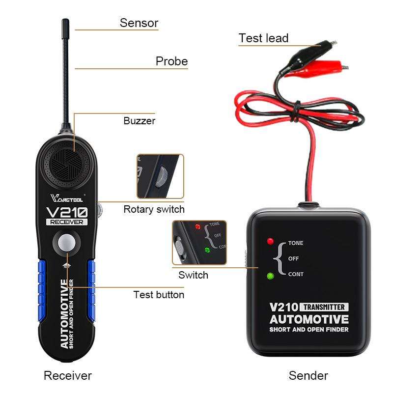 VDIAGTOOL 6-42V Automotive Circuit Tester(V210)