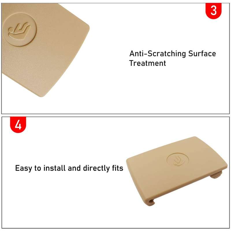 52207319686 For BMW F30 F31 3-Series Rear Child Seat Safety Anchor Cover(Black)