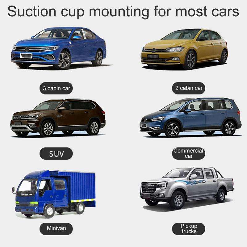1pair Suction Cup Car Side Window Sunshade Mesh Summer Sunshade Curtains(Black)