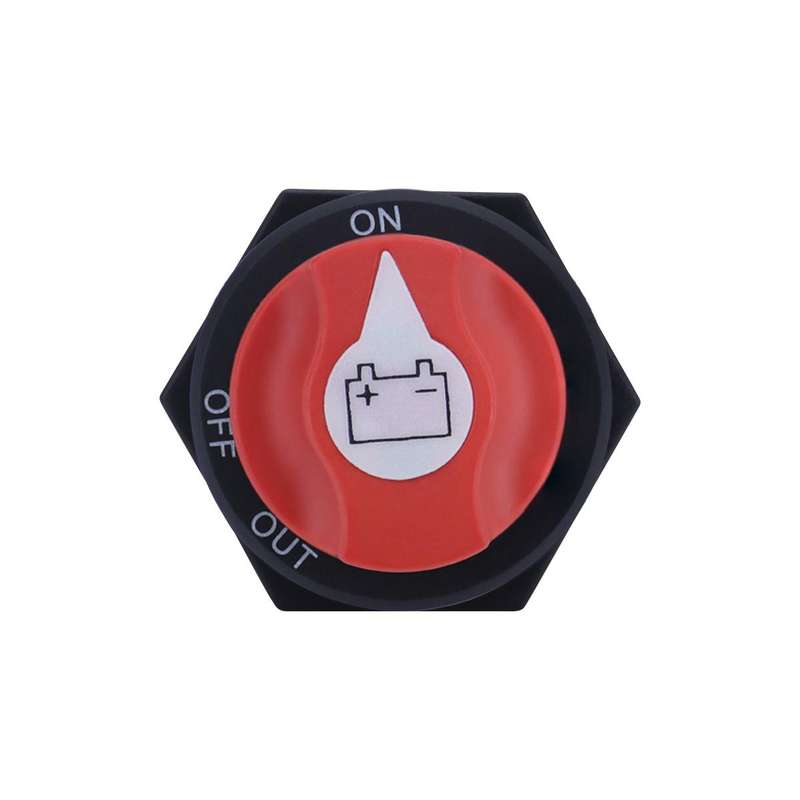 200A DC Brass Conductive RV Yacht Leak-proof Battery Switch(White With OUT Style 1 Removable)