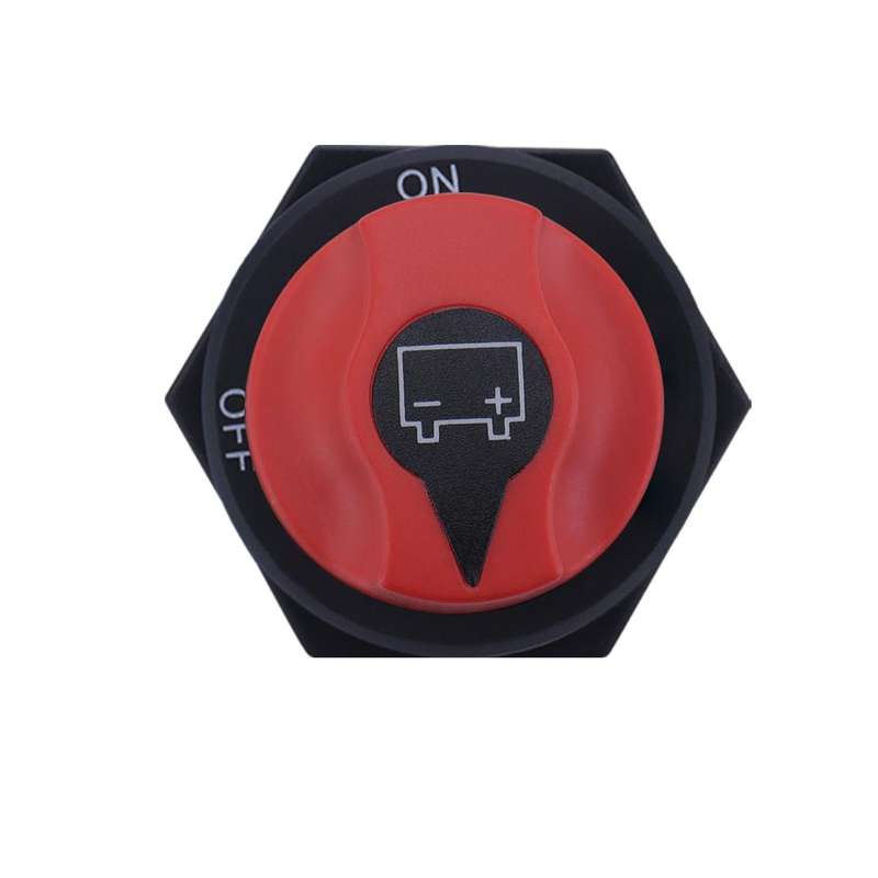 200A DC Brass Conductive RV Yacht Leak-proof Battery Switch(Black Without OUT Style 1 Non-removable)