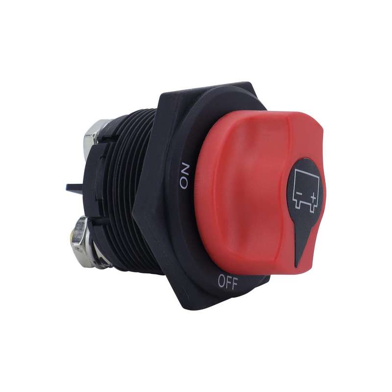 200A DC Brass Conductive RV Yacht Leak-proof Battery Switch(Black Without OUT Style 1 Non-removable)