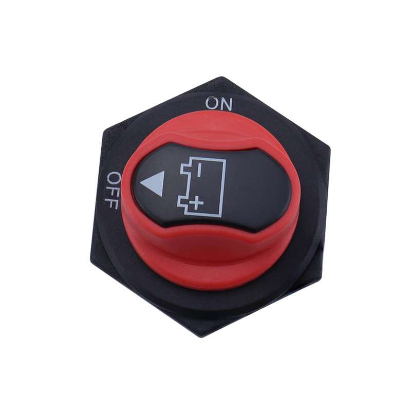 200A DC Brass Conductive RV Yacht Leak-proof Battery Switch(Black Without OUT Style 2 Non-removable)