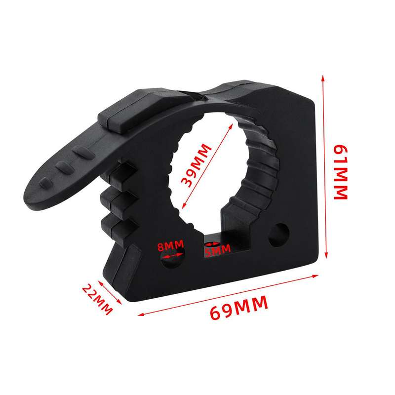 Car Quick-Fix Adjustable Rubber Clip Installation Clamp, Specification: 2 Red 2 Black