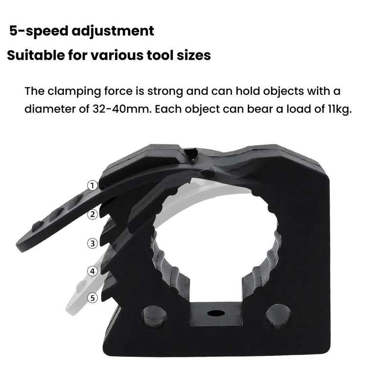 Car Quick-Fix Adjustable Rubber Clip Installation Clamp, Specification: 2 Red 2 Black