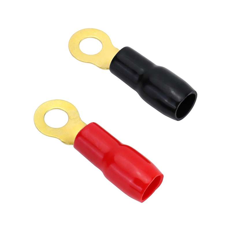 Car Audio Modification Brass Terminal Insulation Soft Sheath Set