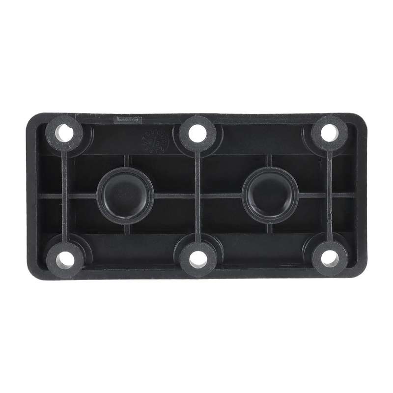 600A RV Yacht Copper Bolt 4 Stud Heavy Duty Busbar Terminal, Color: Black Single