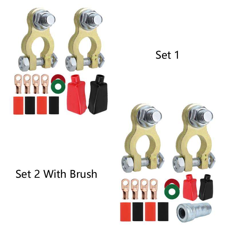 M10 RV Yacht Battery Zinc Alloy Battery Terminal Wiring Clip, Specifications: Set 1