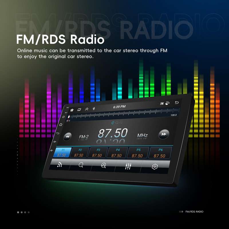 9 Inch Android 4+64G Dual-Butt Large Screen Car Carplay Built-In DAB Car Central Control Integrated