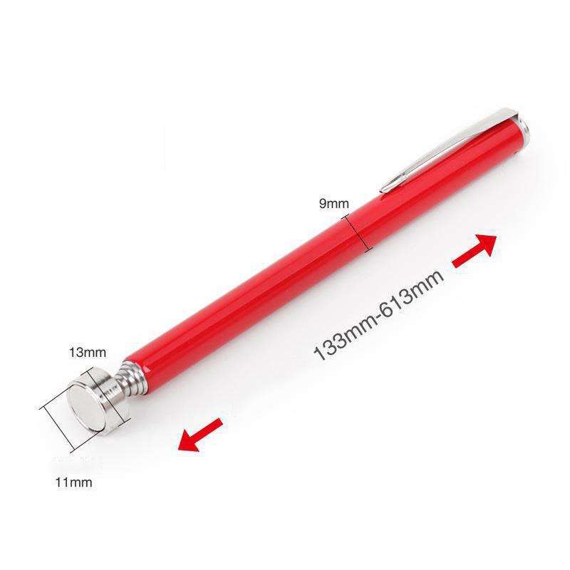 Telescopic Magnetic Picker Magnetic Rod Auto Repair Tool Metal Picker, Spec: Metal 5LB Red