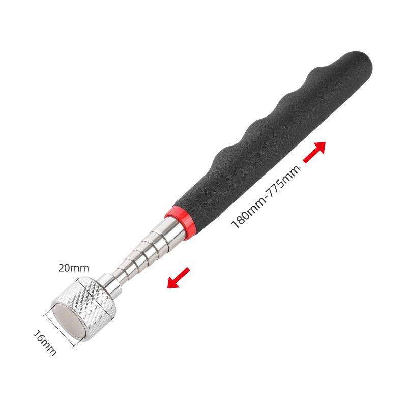 Telescopic Magnetic Picker Magnetic Rod Auto Repair Tool Metal Picker, Spec: Two-color Knurling 16LB