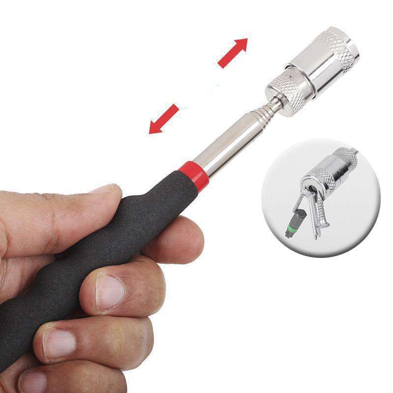 Telescopic Magnetic Picker Magnetic Rod Auto Repair Tool Metal Picker, Spec: Two-color Knurling 16LB