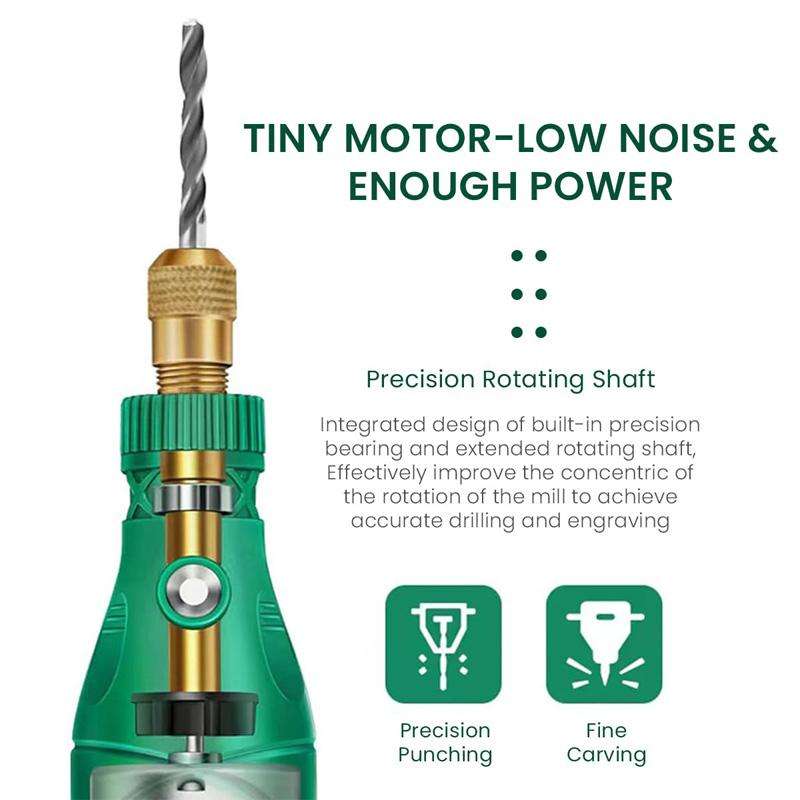 26pcs /Set 5-speed Mini Electric Grinder Micro Drill Metal Glass Ceramic Grinding Carving Cutting An