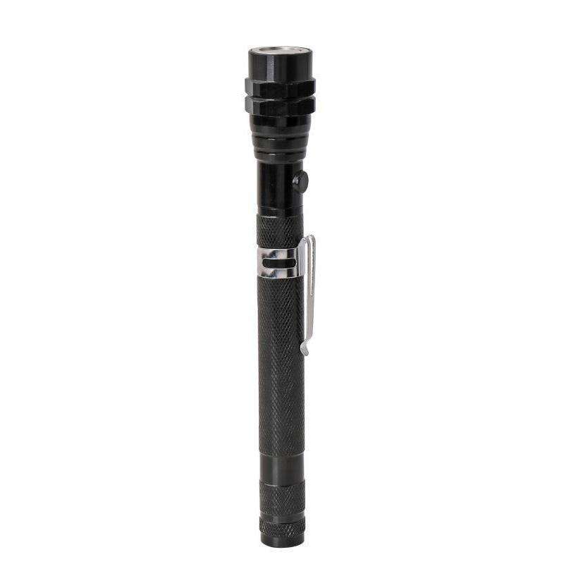 170mm-565mm 3LEDs Light Bendable Telescopic Multifunctional Picker Auto Repair Screw Tool(Black)