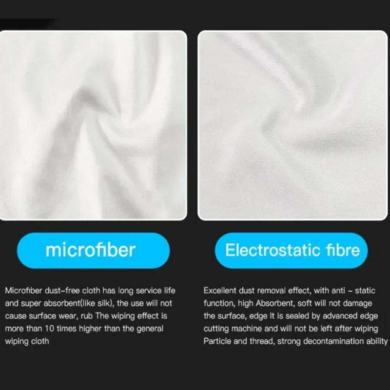 MaAnt 100pcs /Pack Electrostatic Fiber Dustless Cloth Cell Phone Film Repair Anti-Static Dustless Cl