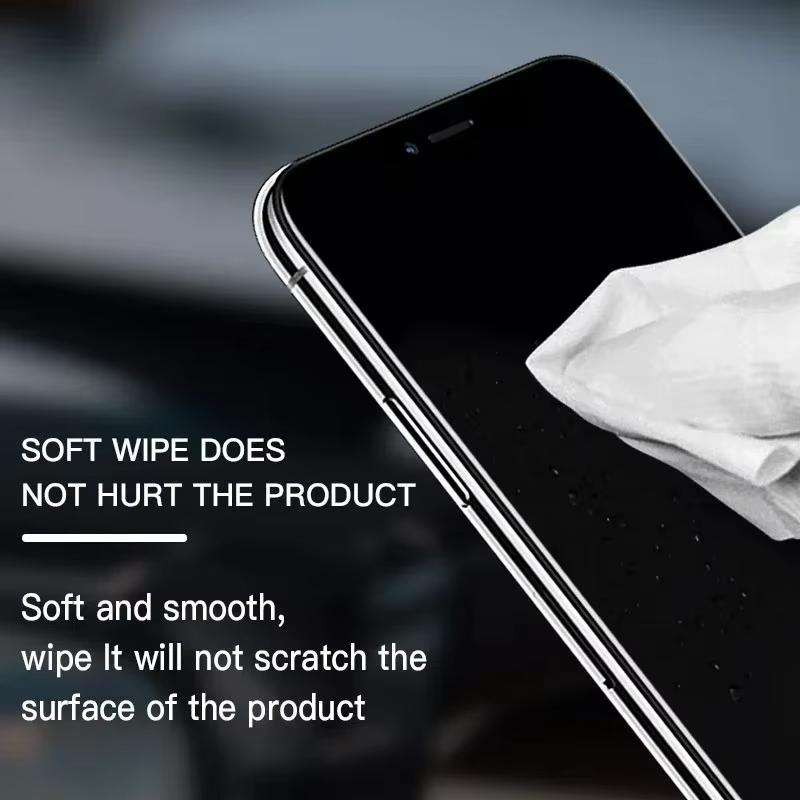 MaAnt 100pcs /Pack Electrostatic Fiber Dustless Cloth Cell Phone Film Repair Anti-Static Dustless Cl