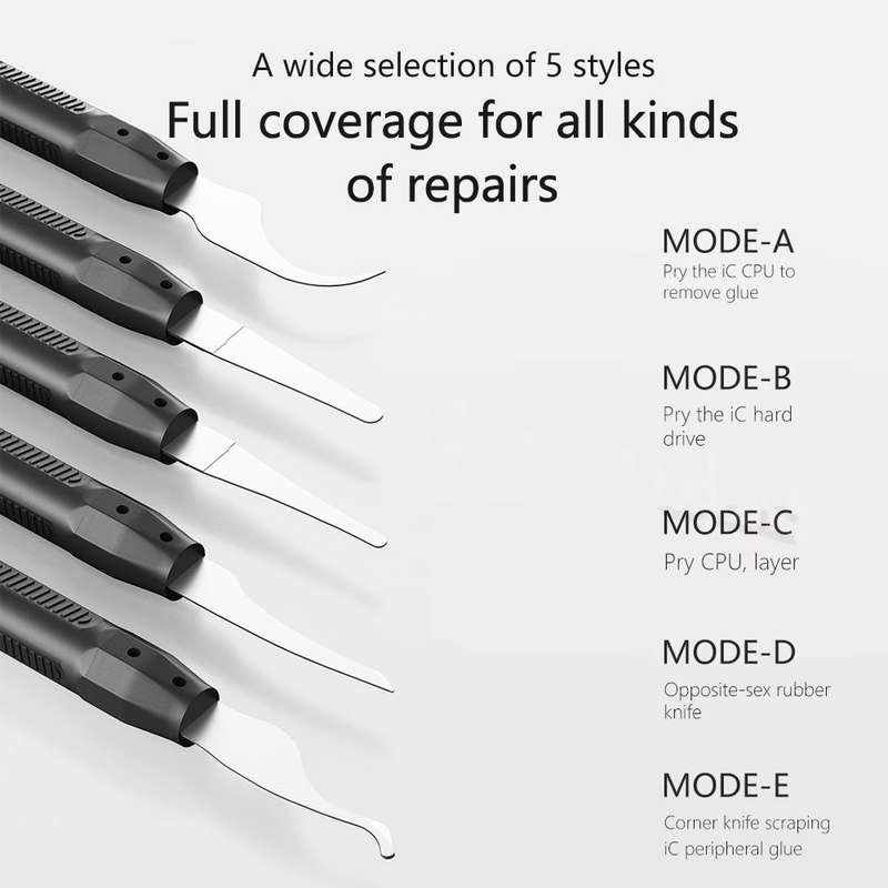 MaAnt M075 5pcs /Set Cell Phone Repair Rework Blade Pry Knife Motherboard Scraping Cutting Degumming