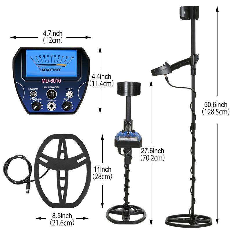 Goint MD-6010 Handheld Metal Detector High Sensitivity Underground Gold Detector Outdoor Treasure Hu