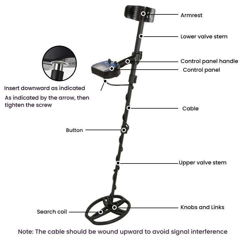 Goint MD-6010 Handheld Metal Detector High Sensitivity Underground Gold Detector Outdoor Treasure Hu