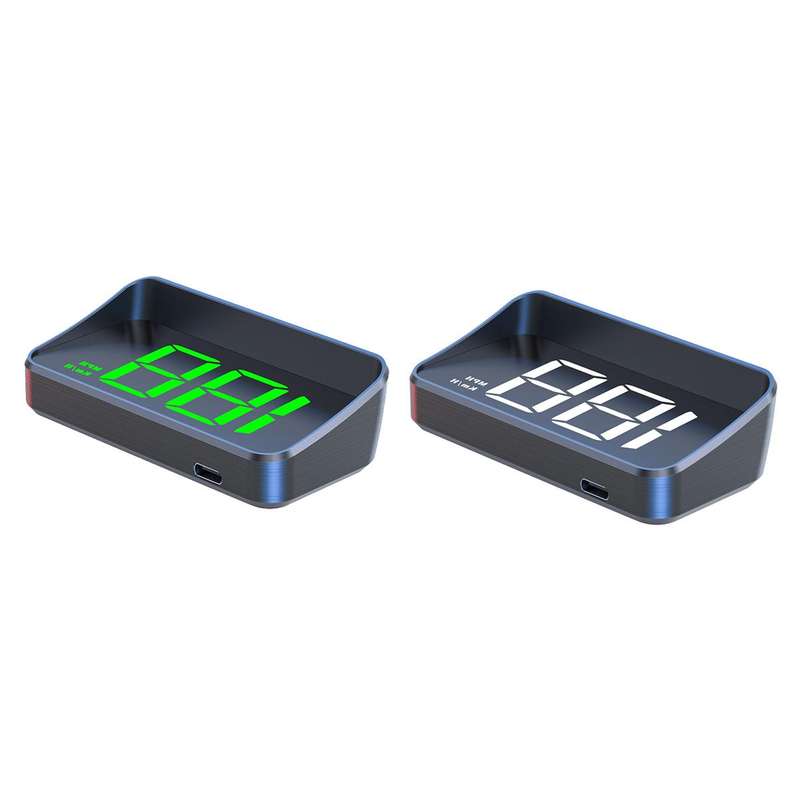 M2 Universal Cars HUD Head-up Display GPS HD Speedometer, Spec: MPH(Green)
