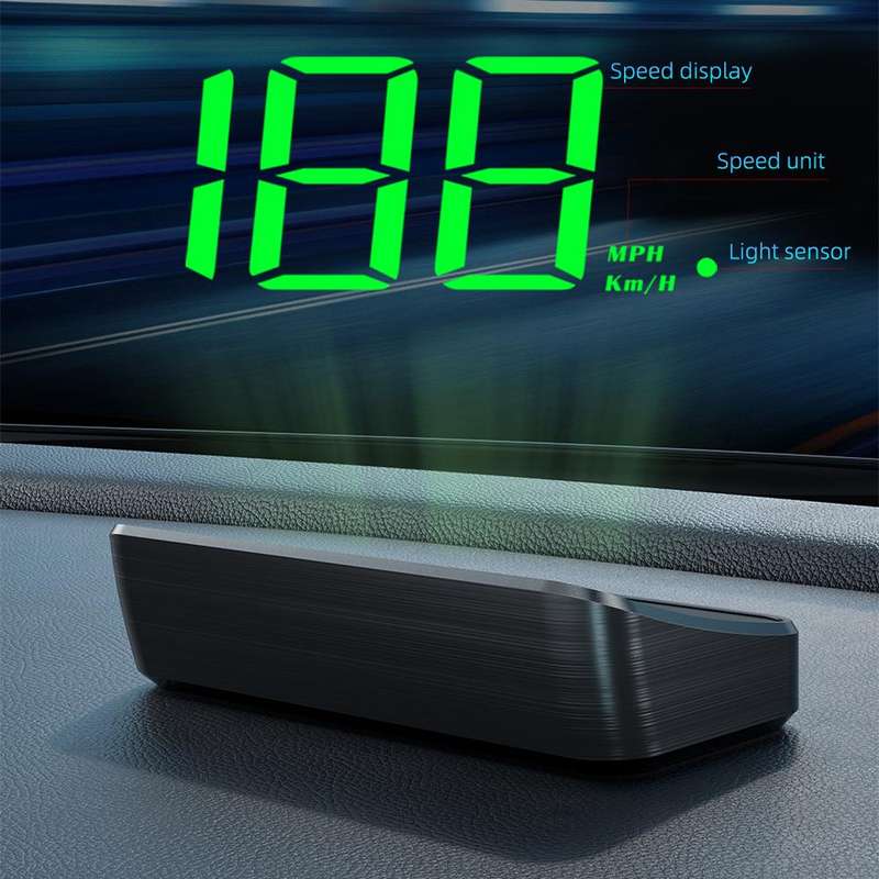 M2 Universal Cars HUD Head-up Display GPS HD Speedometer, Spec: MPH(Green)