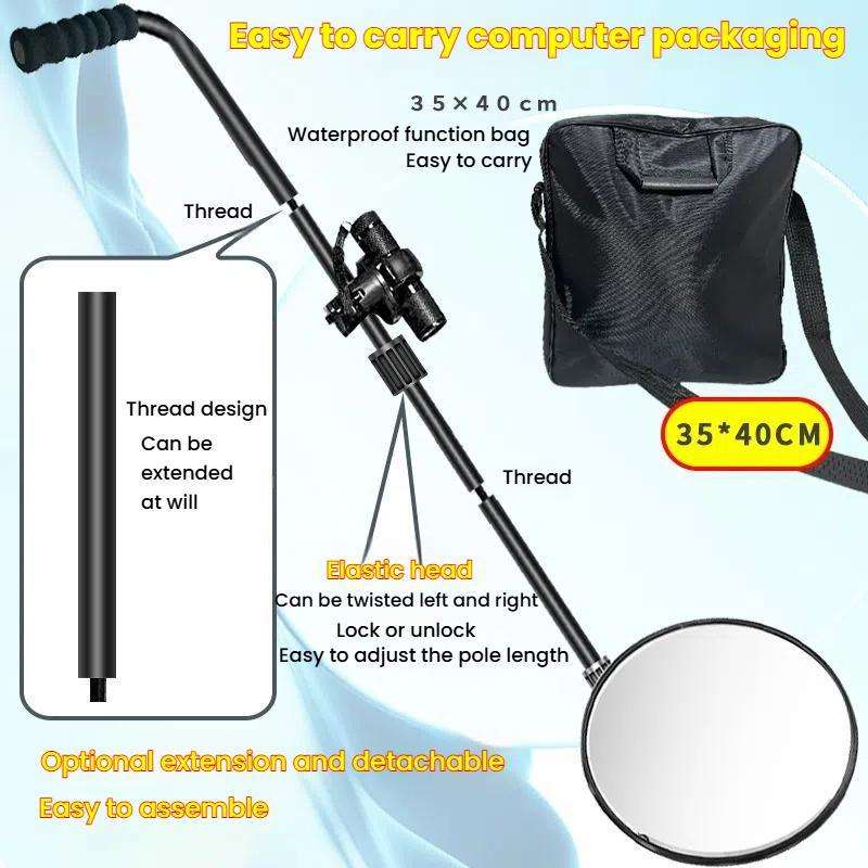 Goint V3 Retractable Pole Undercarriage Mirror Rotatable Undercarriage Inspection Reflector