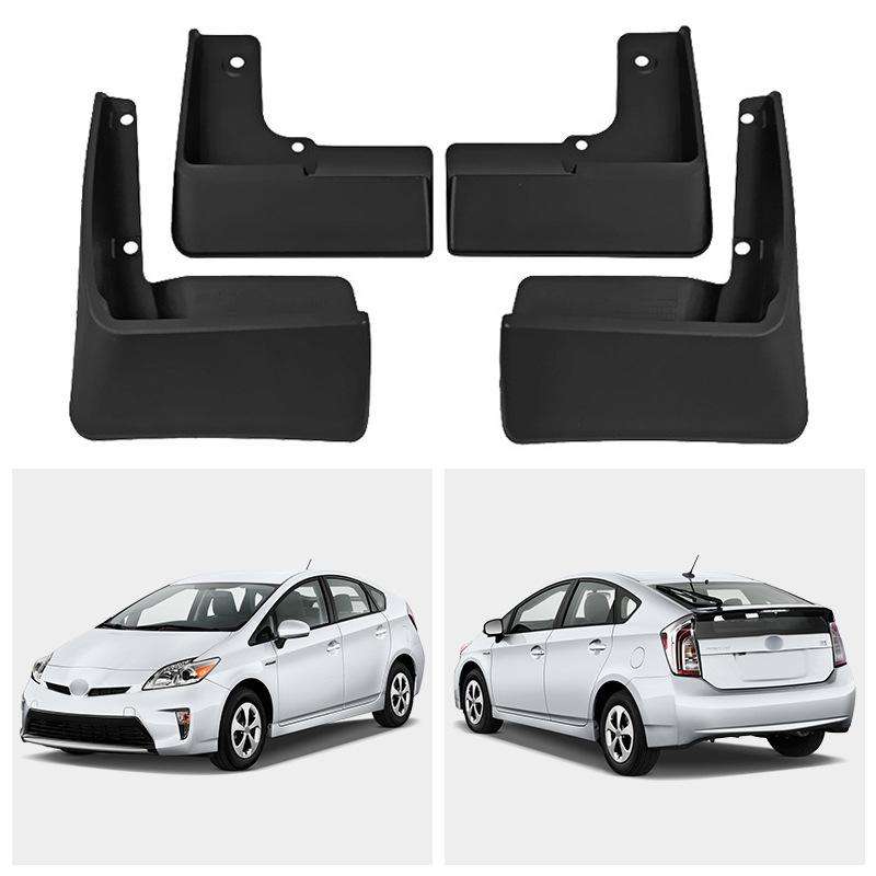 For 2010-2015 Toyota Prius Car Tire Soft Rubber Mudguard(Black)