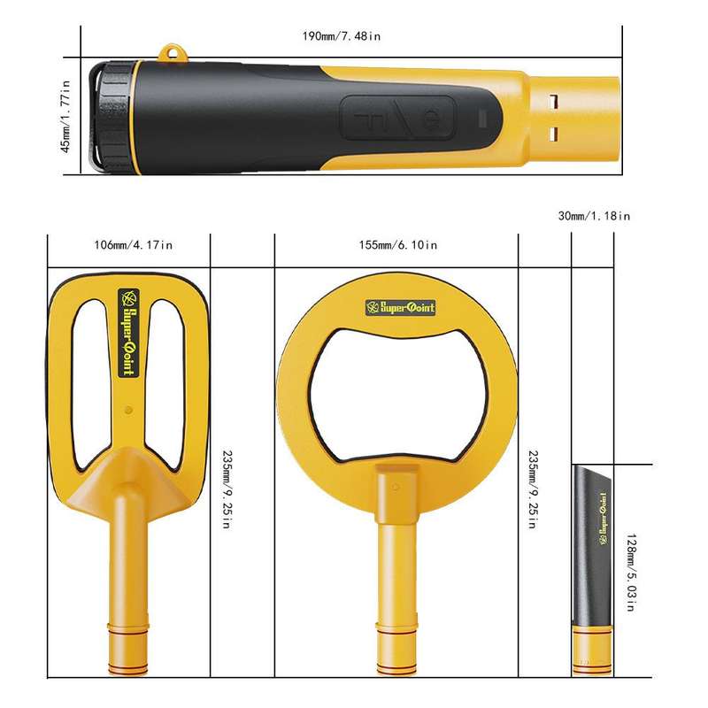 Goint IP960 Handheld 3 In 1 Metal Detector Outdoor Treasure Hunting Pulse Waterproof Rechargeable Go