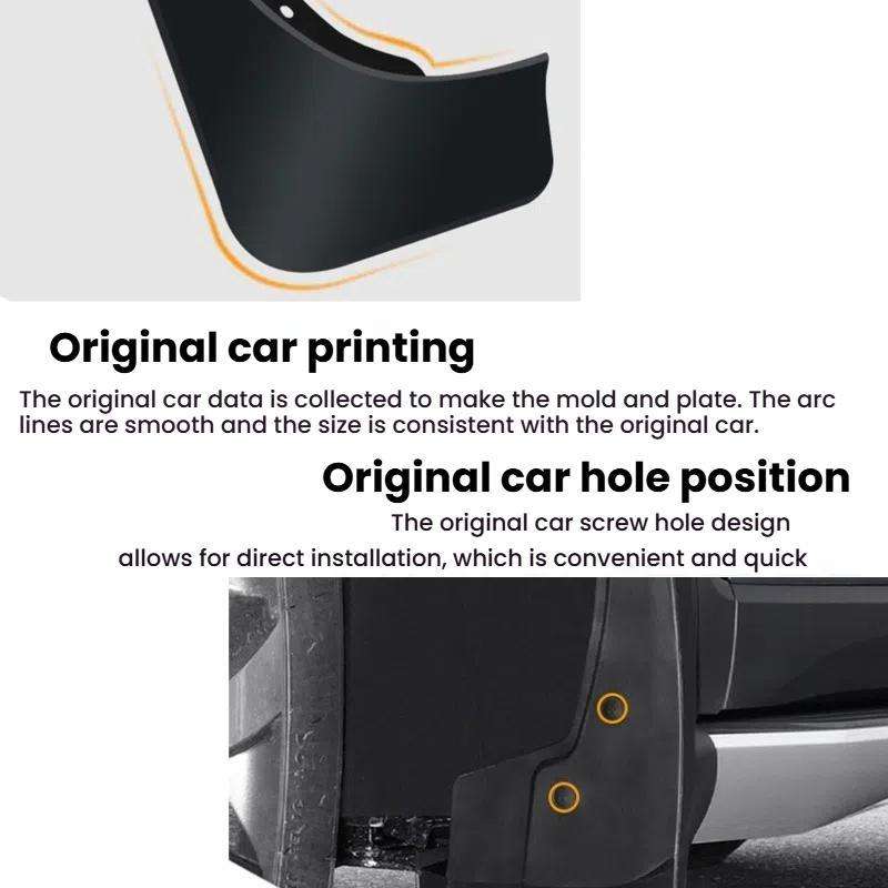 For 2020-2021 Nissan Sentra Car Tire Soft Rubber Mudguard(Black)