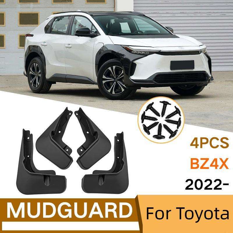 For 2022 Toyota BZ4X Car Tire Soft Rubber Mudguard(Black)