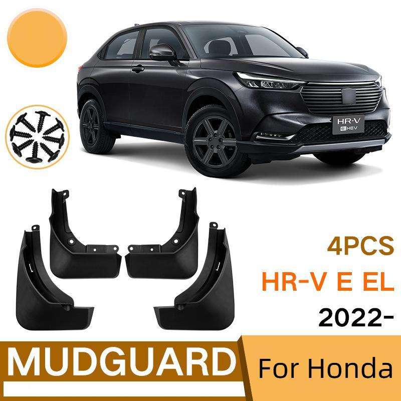 For 2022 Honda HR-V E EL Car Tire Soft Mudguard(Black)