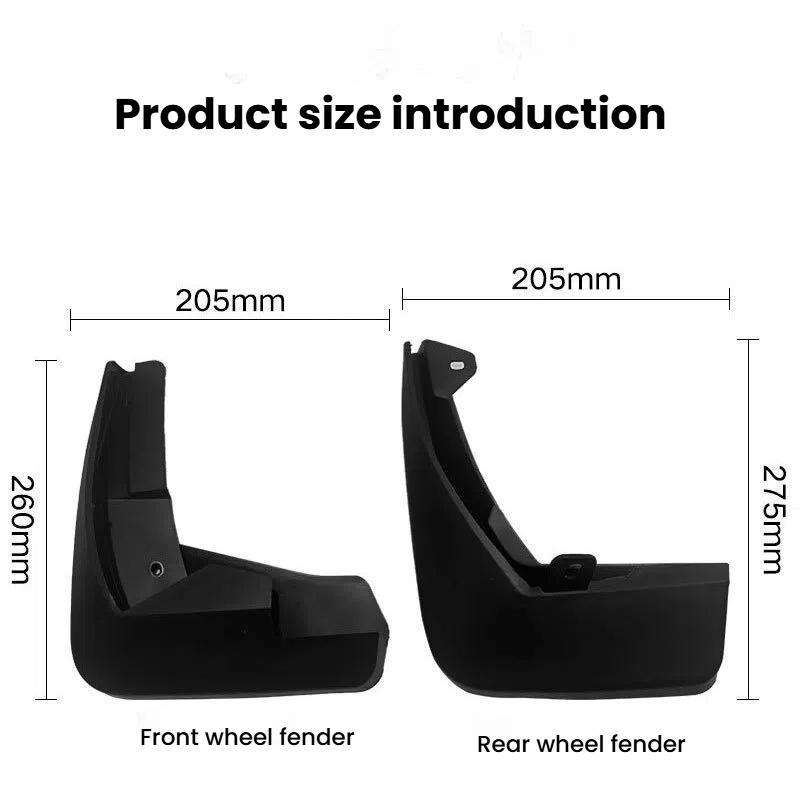 Car Tire Soft Rubber Mudguard For Peugeot 2019-2021 508L