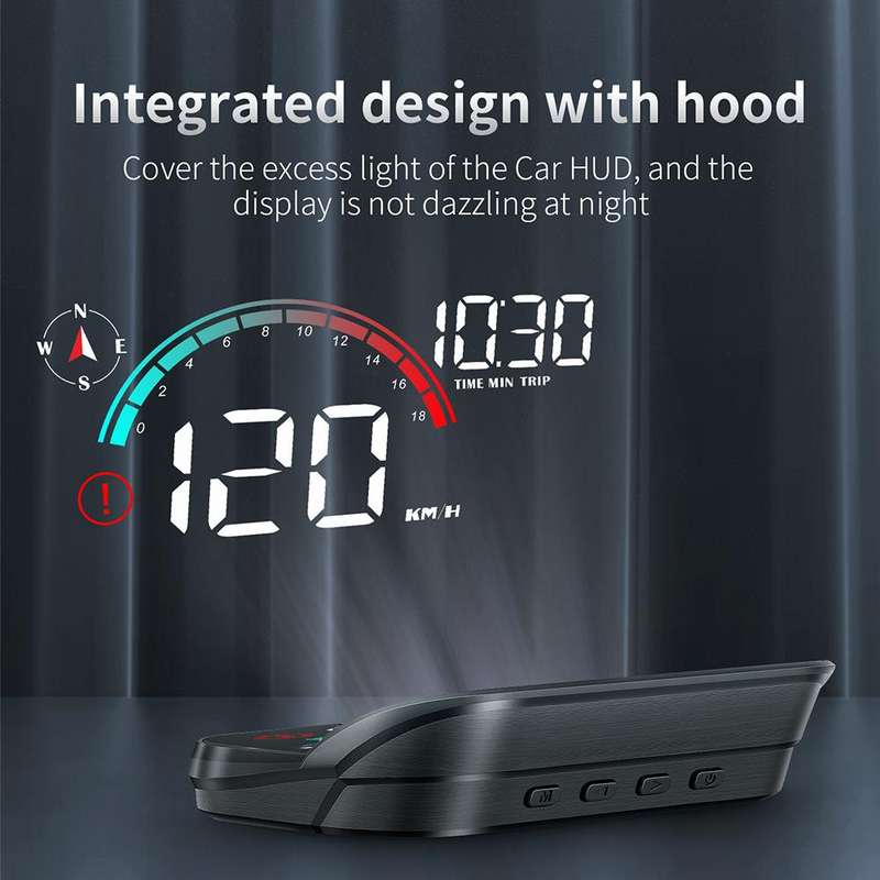 M22 Car Electronic Dog HUD Head-up Display Car OBD Universal Speedometer(GPS Version)