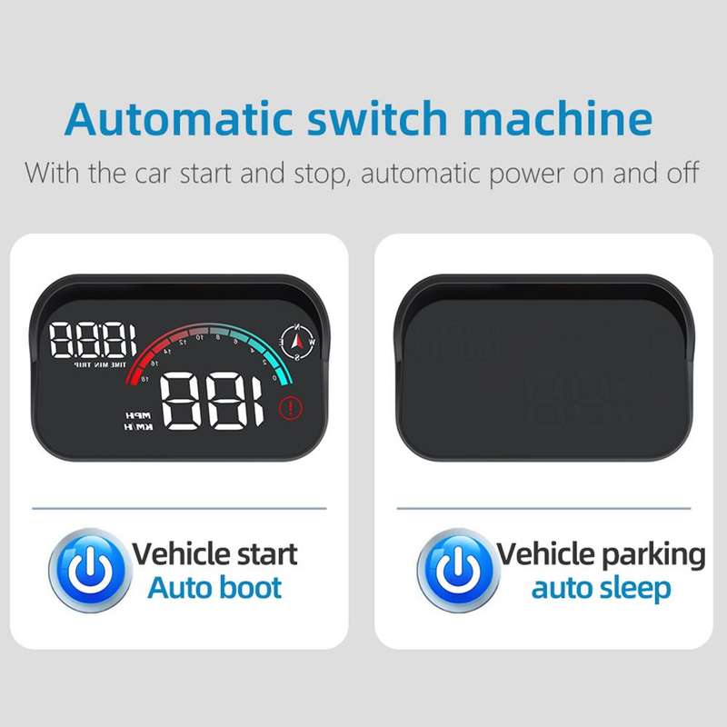 M22 Car Electronic Dog HUD Head-up Display Car OBD Universal Speedometer(GPS Version)