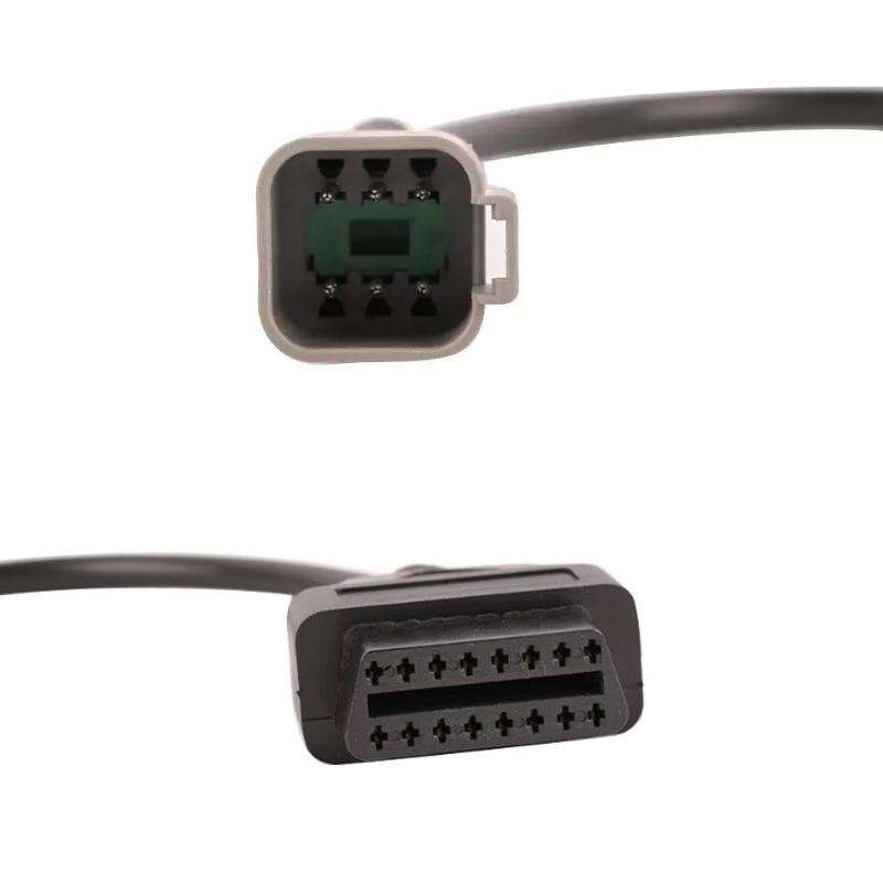 6 Pin OBD Cable For CAN-AM MOTO ATV UTV All-Terrain Vehicle(30cm)