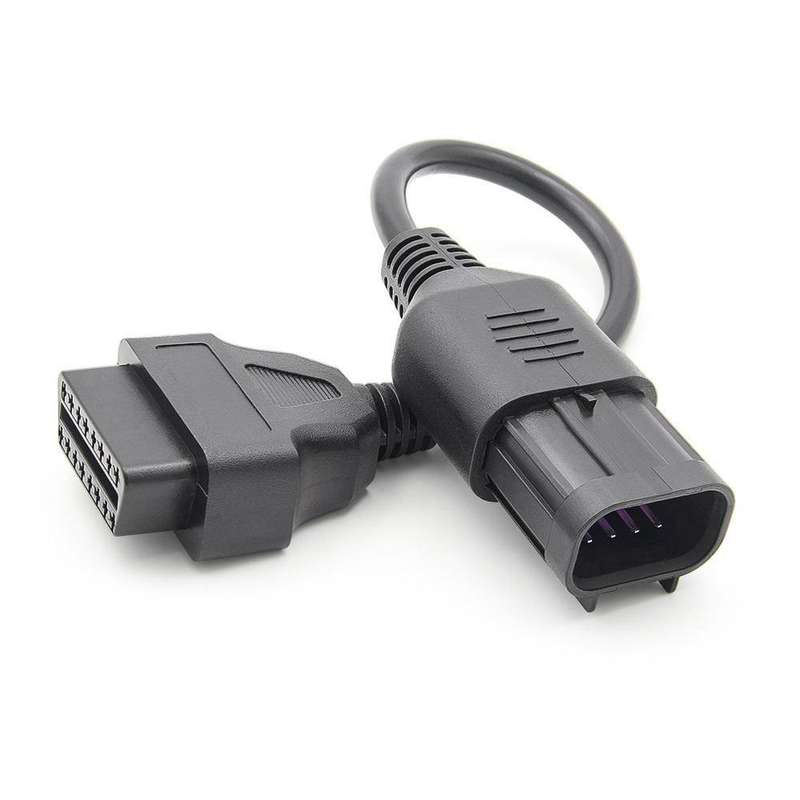 OBD2 8 Pin To 16 Pin Cable For Polaris Slingshot ATV(Black)