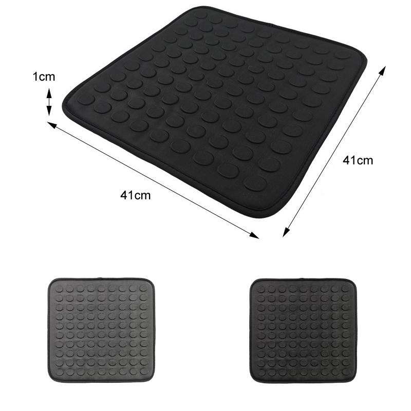 41x41x1cm Car Office Gel Breathable Chair Cushion(Black)