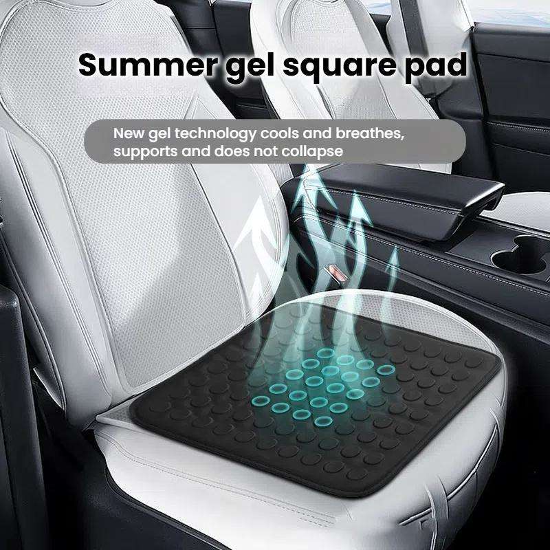 41x41x1cm Car Office Gel Breathable Chair Cushion(Black)