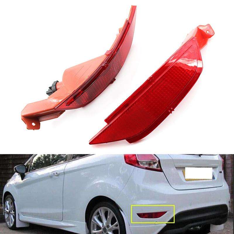 For Ford Fiesta 2009-2015 Hatchback Rear Bumper Fog Lights Tail Lamp Reflector OE 8A6115500AB, Style