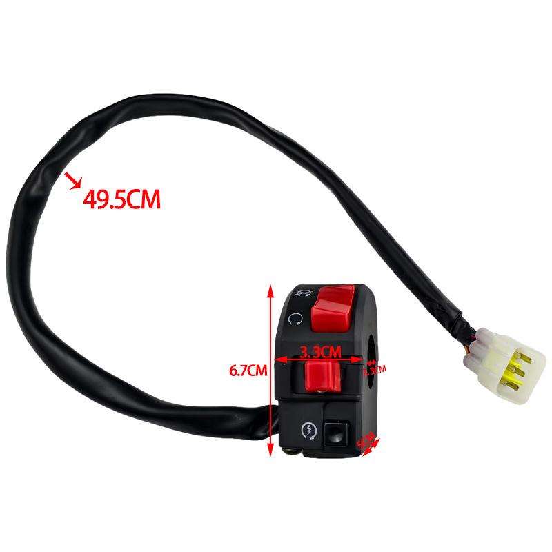 For Ducati Motorcycle Right Handlebar Combination Switch With Double Flash(BZKG)