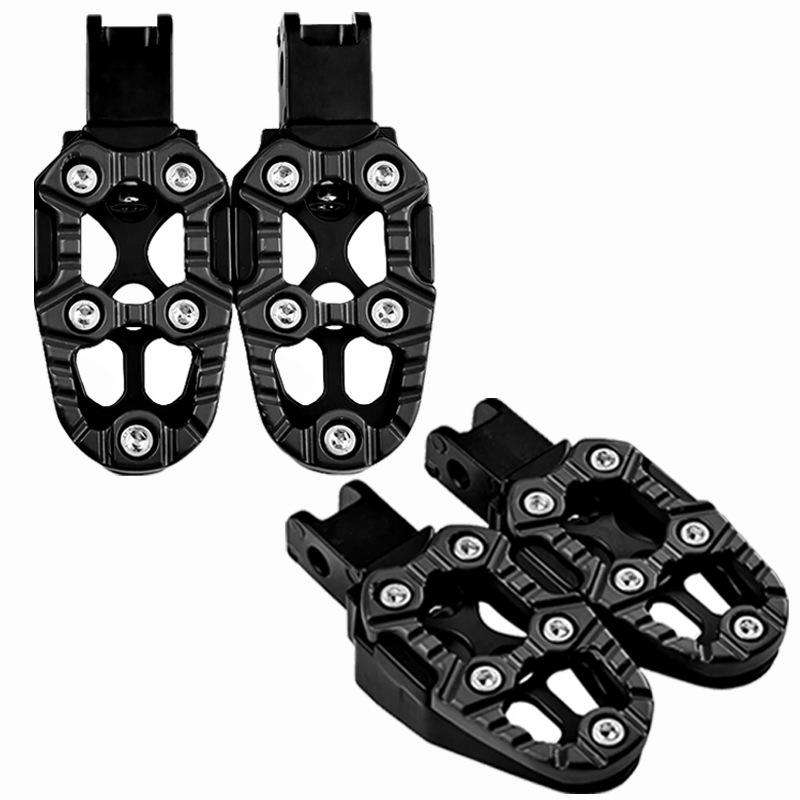 JT-001-1 CNC Aluminum Alloy Wear-resistant and Non-slip Pedals Universal Rear Pedals(Red)