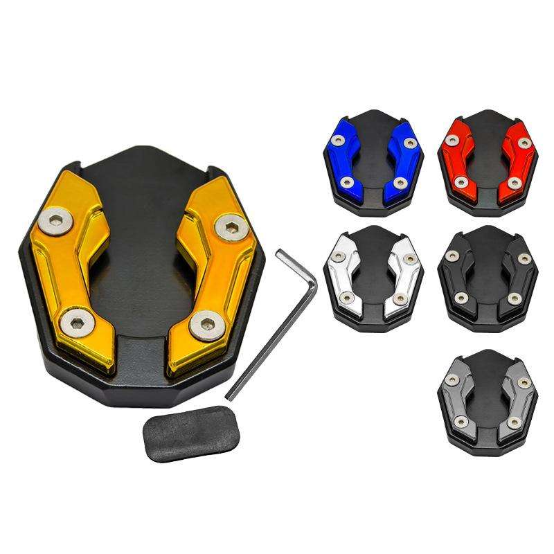 JCBD-002 CNC Aluminum Alloy Motorcycle Side Support Anti-slip Pad(Red)