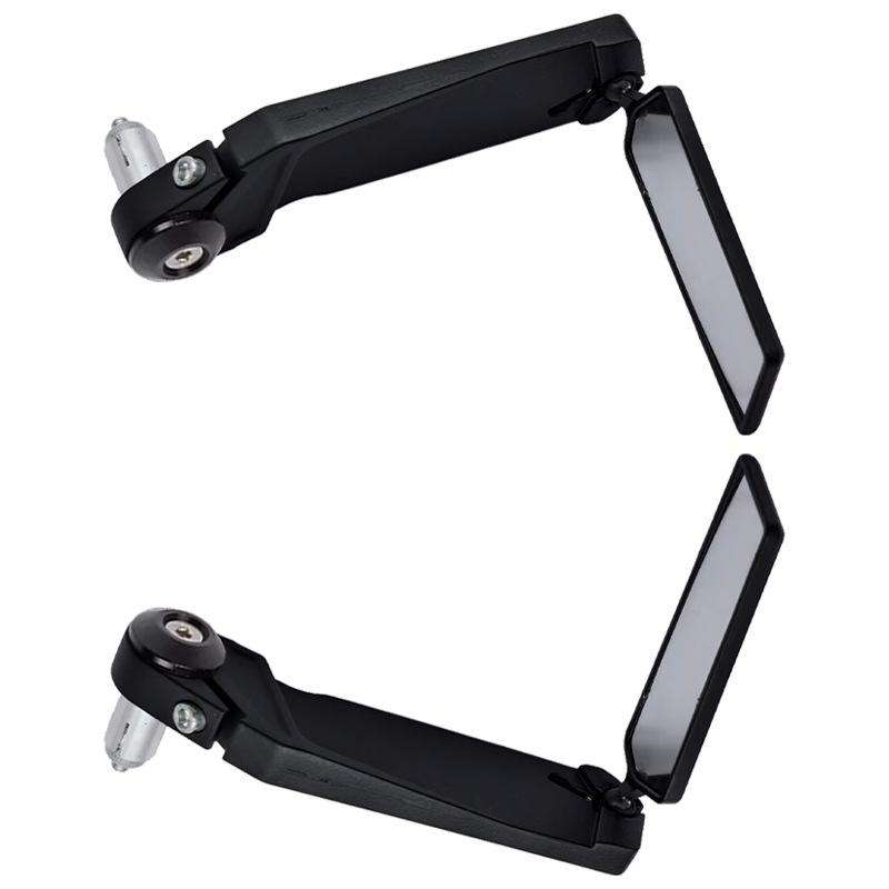 FGJ-039 360-degree Rotating Flip Grip Cover Reflector Reversing Mirror(Black)