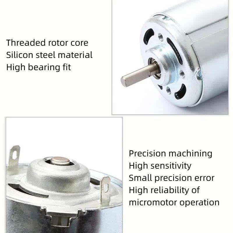 12V 5000RPM 775 All Copper Motor Double Outlet Shaft Belt Sander Polisher Engraving Drill Grinder Hi