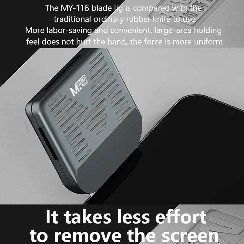 MaAnt MY-116 Magnetic Double-sided Blade Fixed Fixture Cell Phone Repair Removal Screen Shoveling De