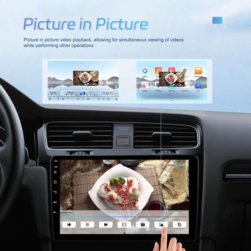 7 Inch 4+64G WiFi Version Dual Butt Universal Bluetooth Wireless Carplay Car Navigation Center Contr
