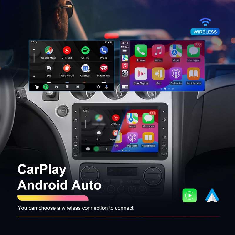 4+64G For Alfa Romeo 159 7 inch Horizontal Screen Carplay Car Navigation Center Control Integrated M