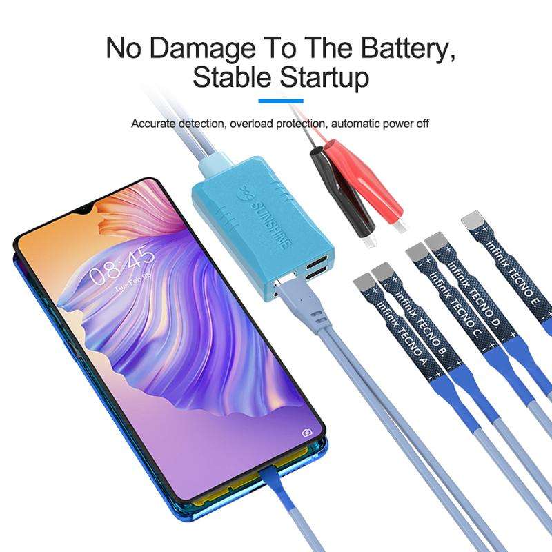 SUNSHINE SS-905G For Tecno / itel / Infinix Series Power Supply Cable Mobile Phone Repair Test Cable